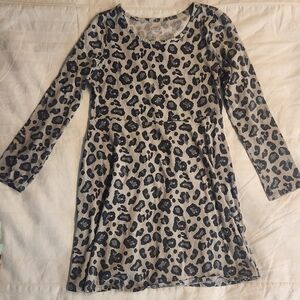 Girls Leopard Print Dress Size 10/12